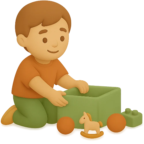 Livre personnalisé sur le rangement pour enfant
