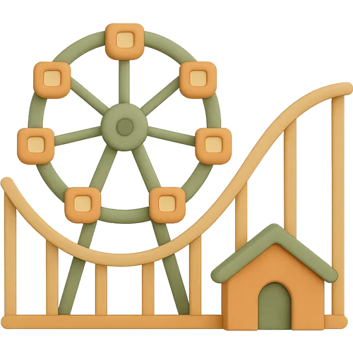 Livre enfant personnalisé : Parc d'attractions