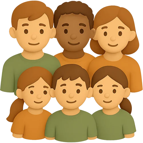 Livre enfant personnalisé : Famille recomposée