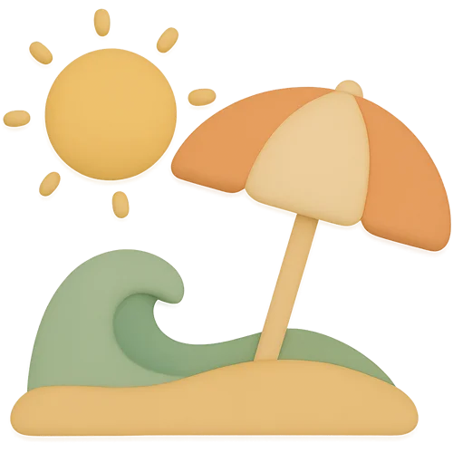 Livre enfant personnalisé : À la plage