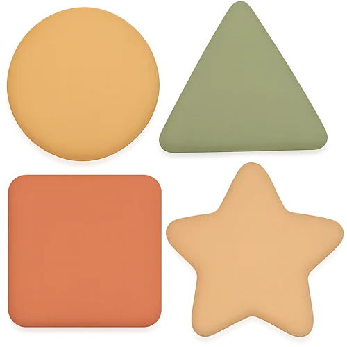 Un livre personnalisé magique sur les formes et les couleurs