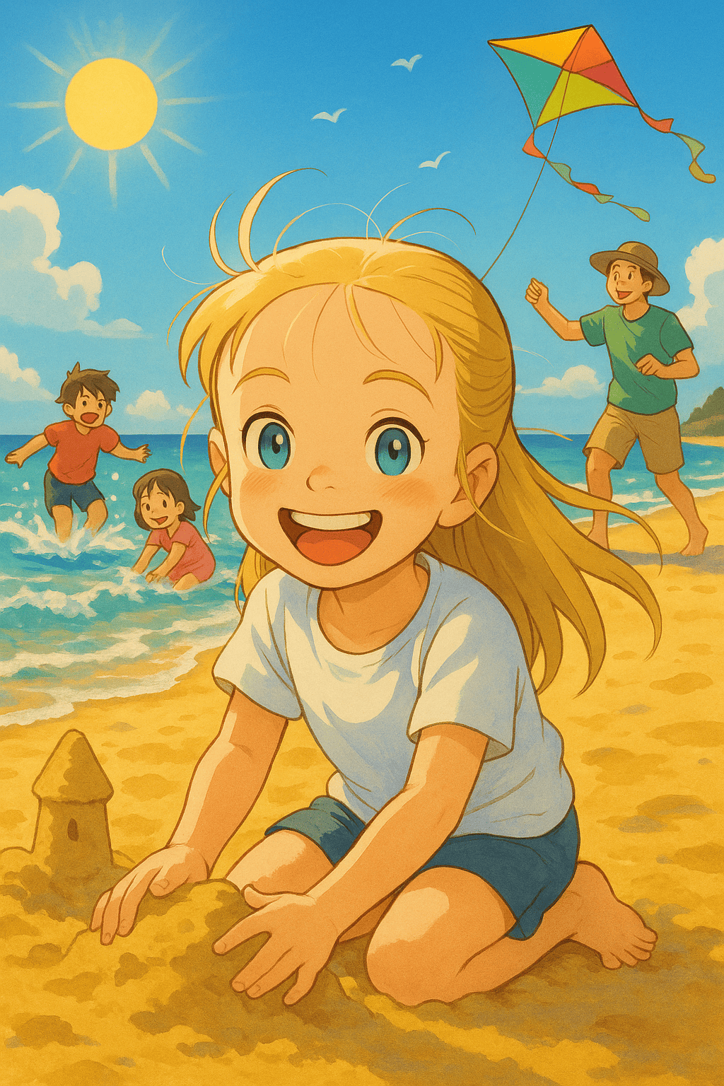 Soleil   mer   aventure en famille