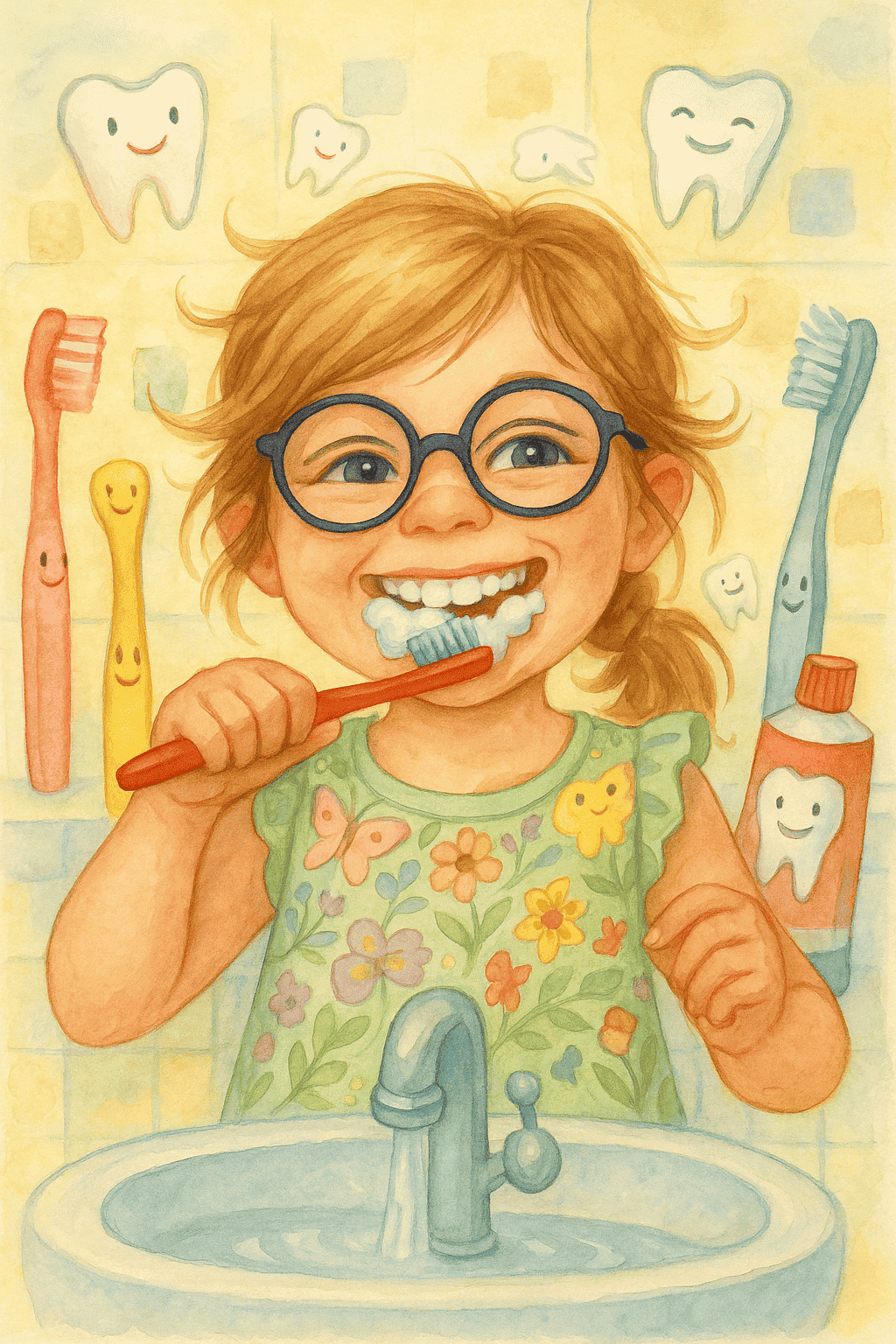 Plaisir de brosser   héros de la brosse à dents