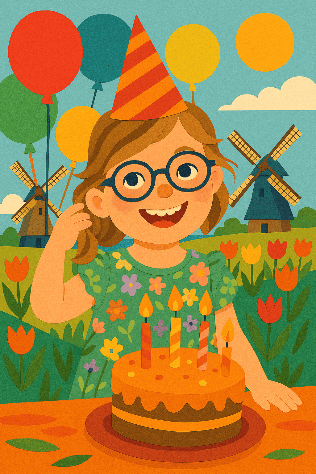 Joie danniversaire aux pays bas