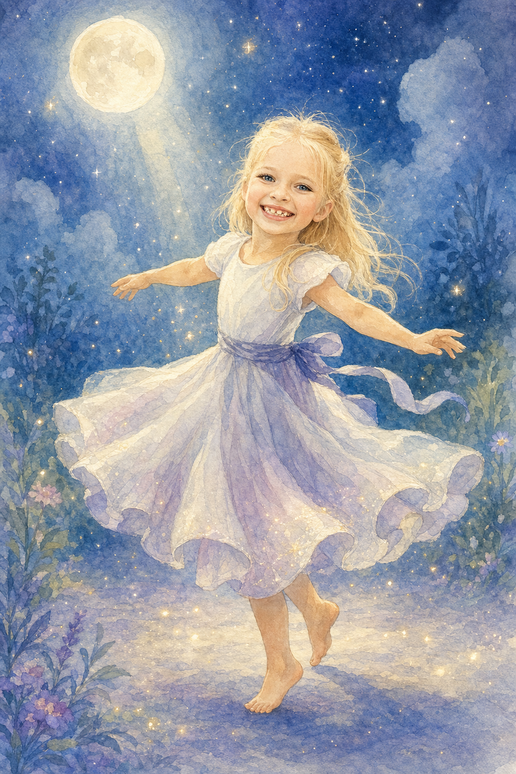 Illustration pour Danser sous la lumière de la lune