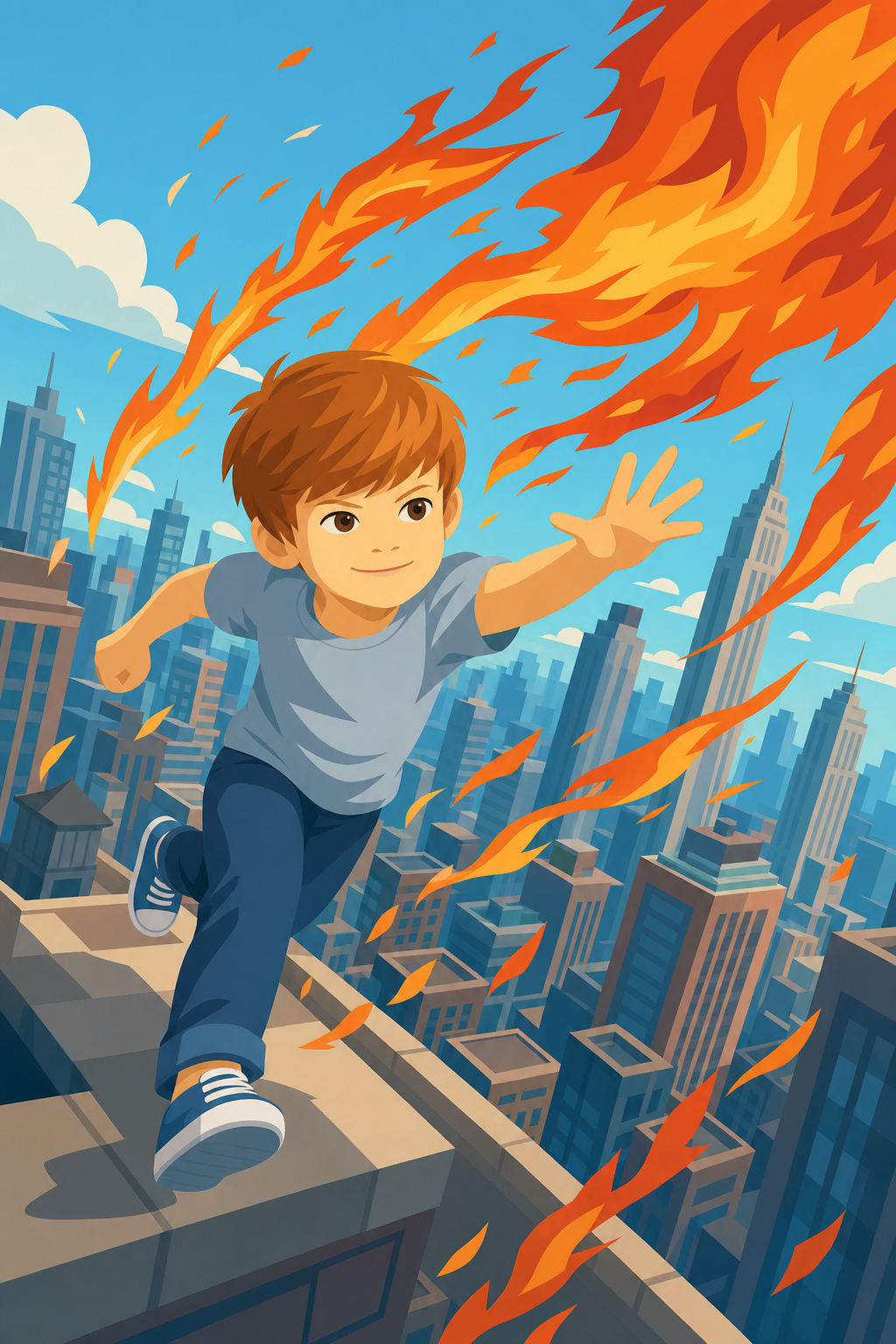Chasse aux flammes en haute altitude