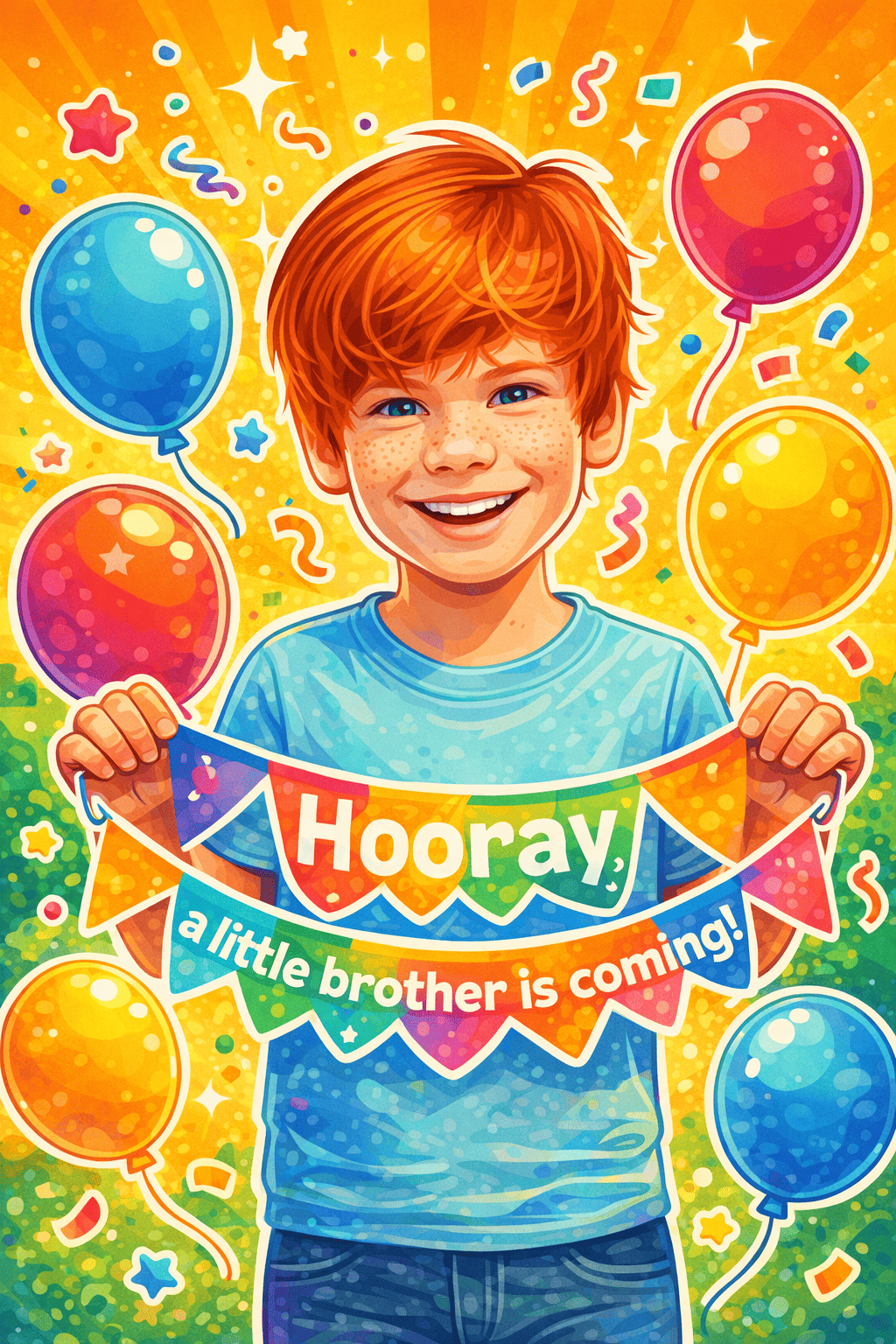 Hourra   un petit frère arrive