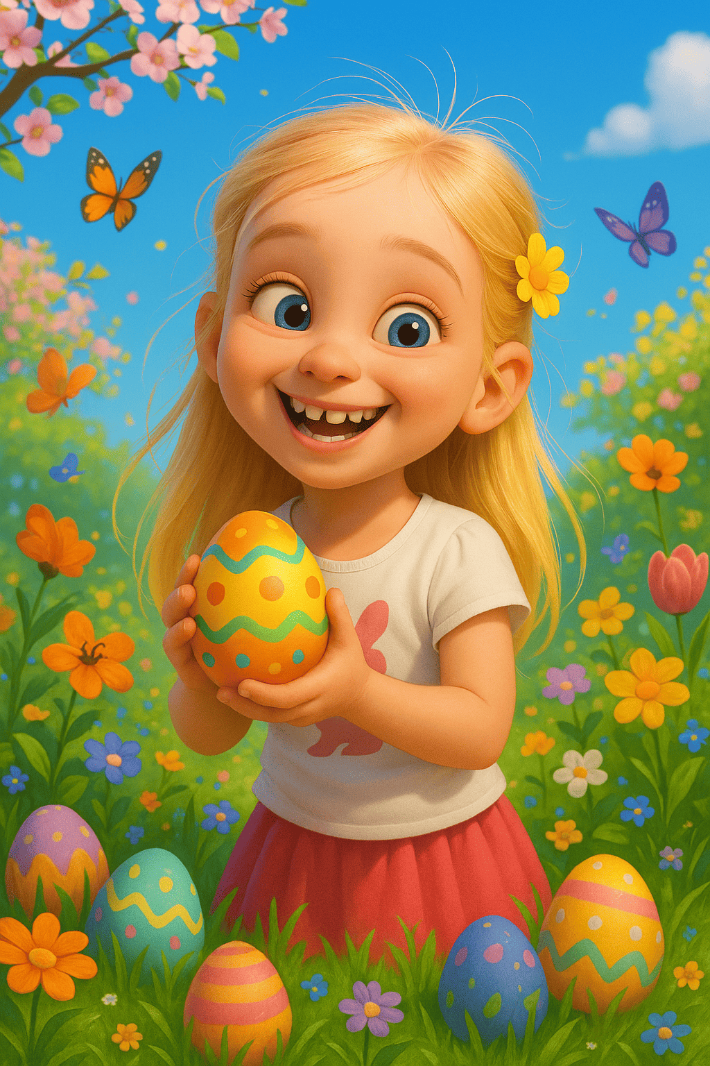 Joie de pâques en pleine fleur