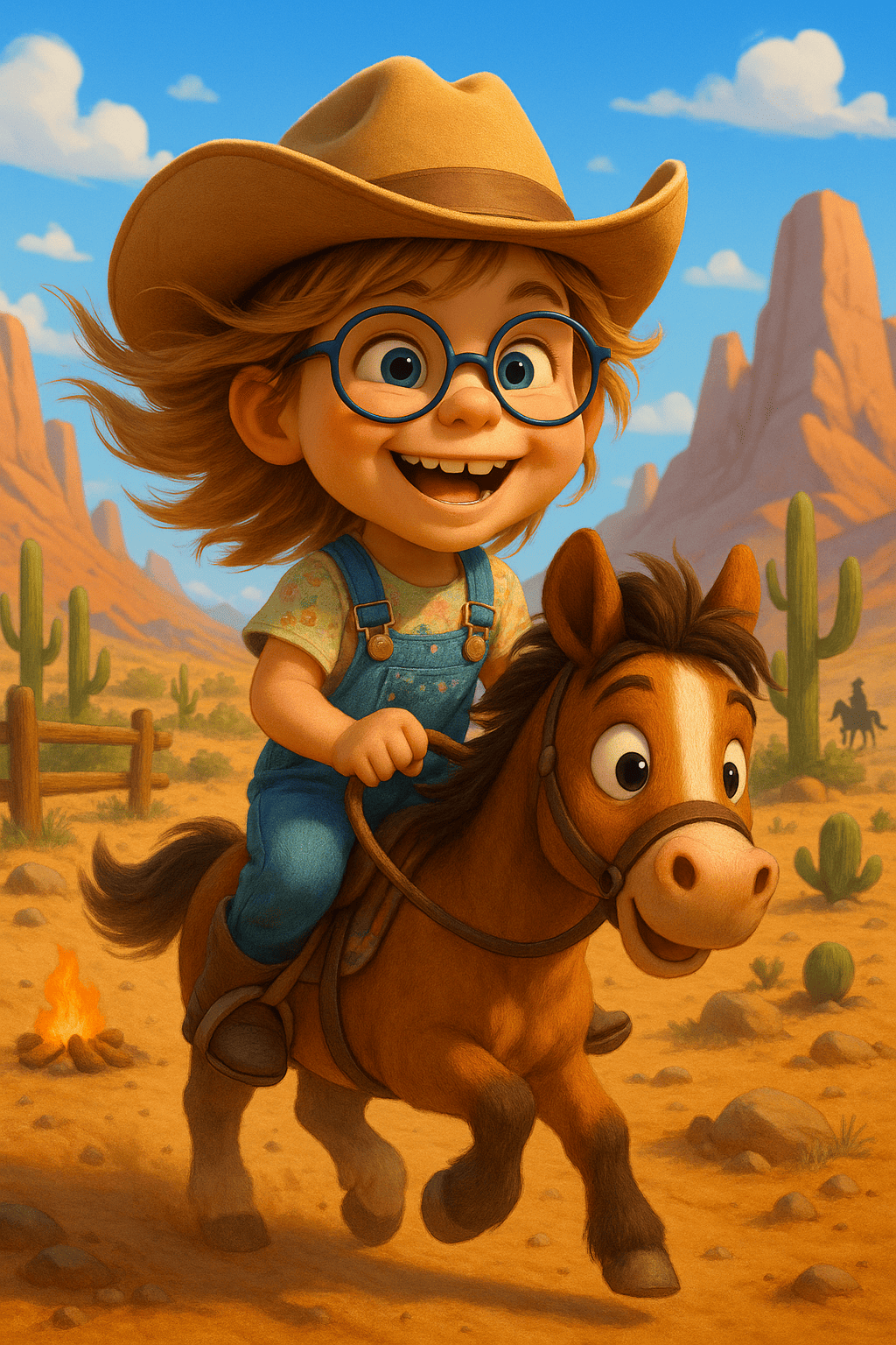 Courses sauvages dans le far west