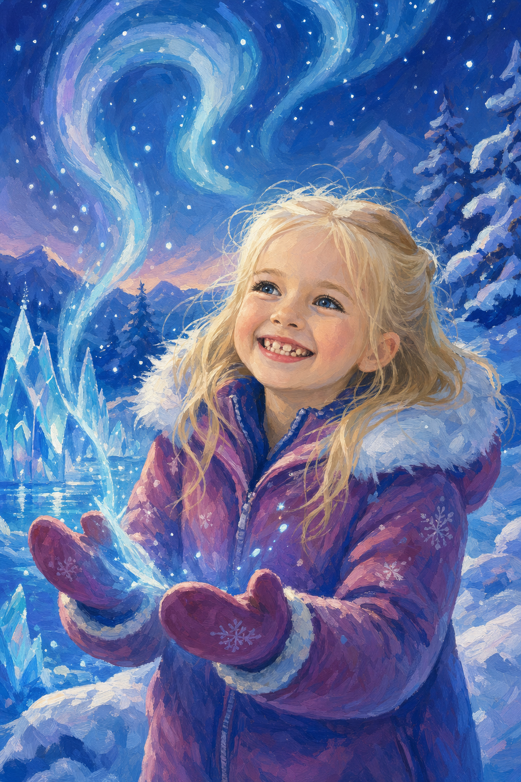 Illustration pour Lueur de glace du monde