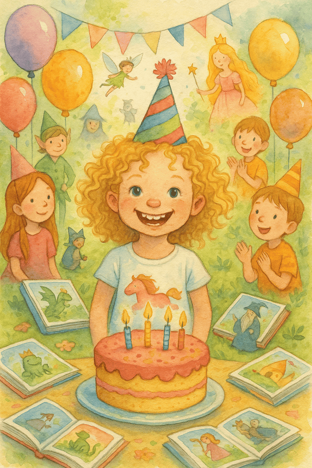 Fête danniversaire pleine dhistoires