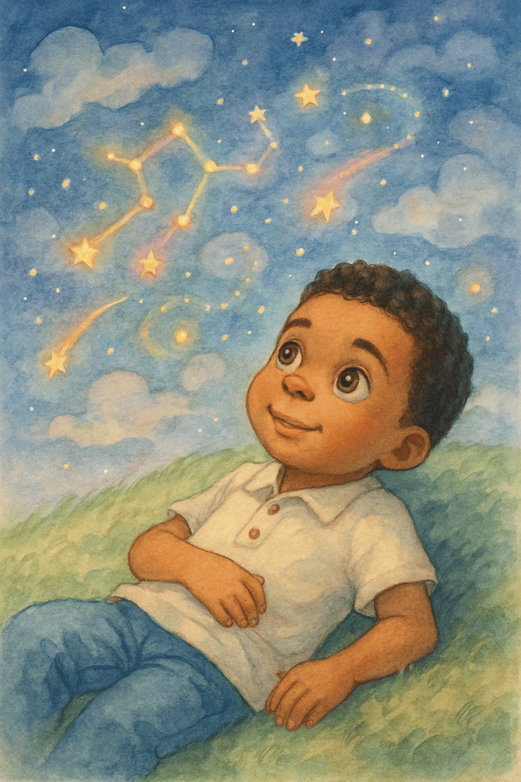 Illustration pour Poussière détoiles   vol de rêve