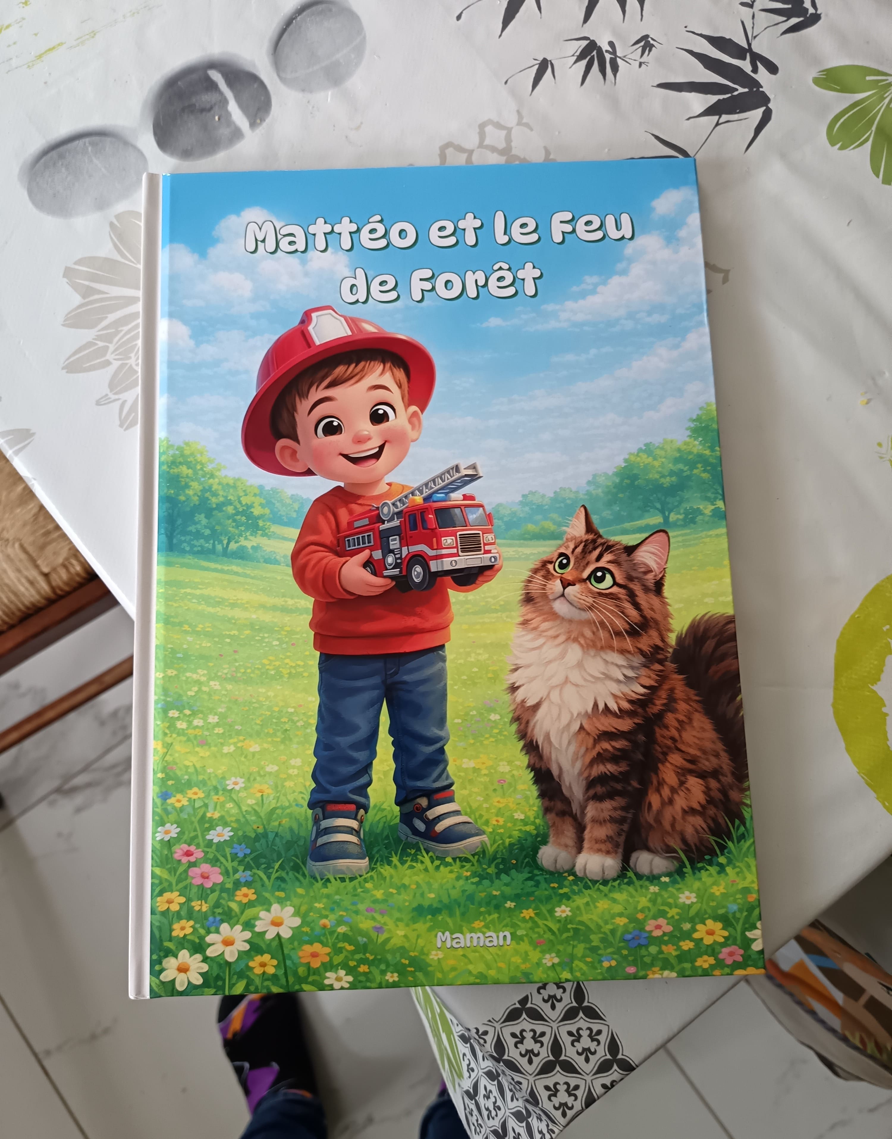Photo d'un livre pour enfants personnalisé par Galan
